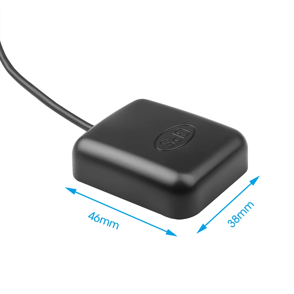 Cabo medidor de antena gps para carro, conector sma com conector de 90 graus, receptor gps, adaptador aéreo automático para reprodutor de navegação de carro d