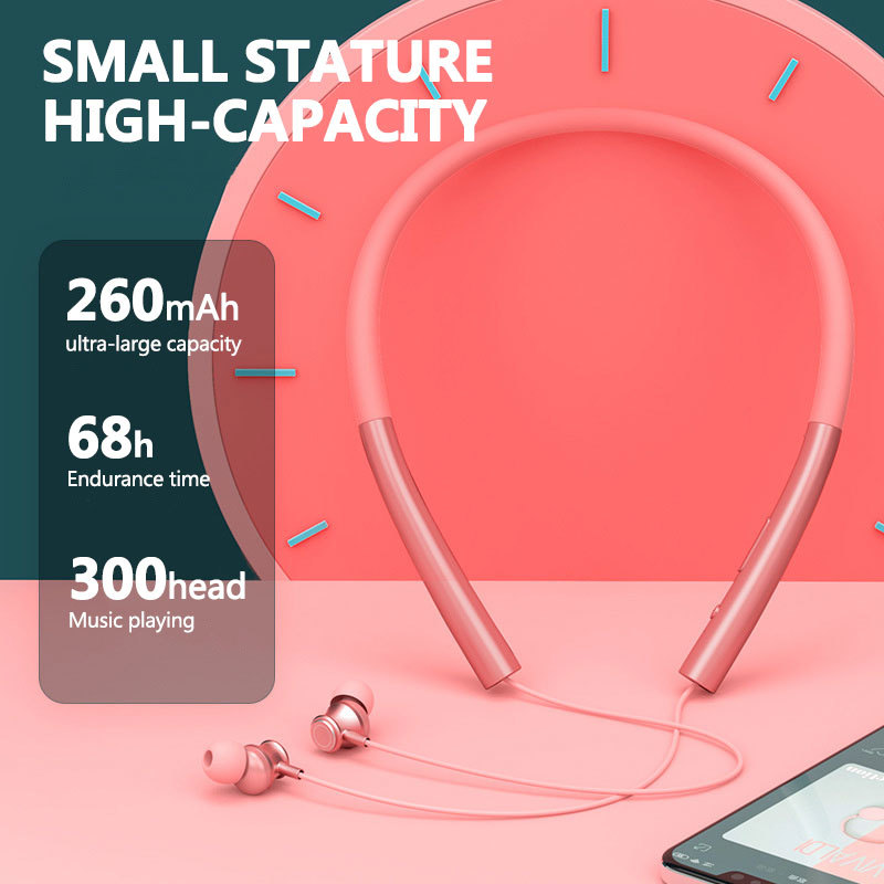 Earphone Nirkabel Magnetis 5.0 Earphone Bluetooth Stereo Earbud Tahan Air Olahraga Headset In-Ear Nirkabel dengan Mikrofon