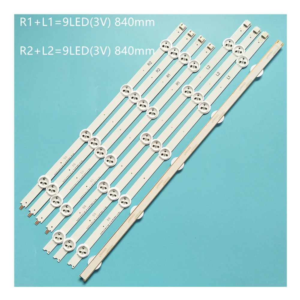 Tiras de retroiluminación LED para TV Philips 42PFH6309/88 42PFT6309/60 barras de TV LED 42 "V14 DRT REV0.0 1 L1 R1 bandas reglas 6916L-1455A
