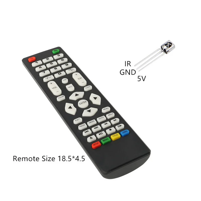Mando a distancia Universal con receptor IR, placa controladora LCD adecuada para V59, V56, 3463A, DVB-T2, V29, 3663LUA