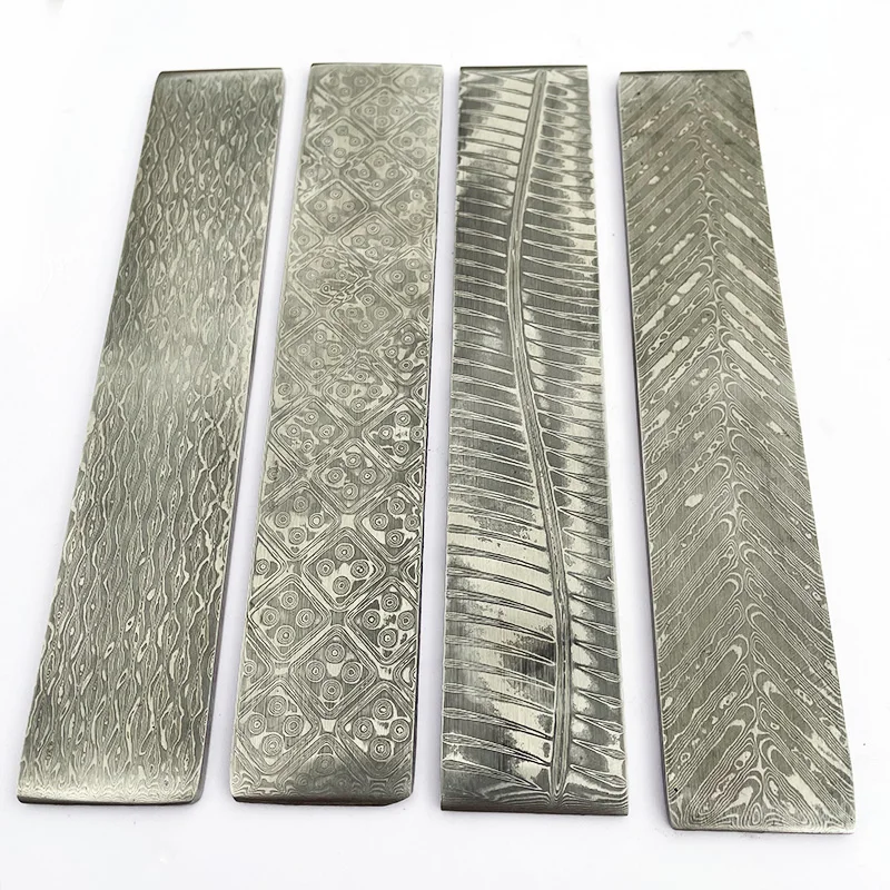 Hoa Văn Mẫu Mới VG10 Kẹp Thép Damascus Cho DIY Tinh Tế Dao Làm Bằng Thép Không Gỉ Lưỡi Dao Trống Đã Được HeatTreatment