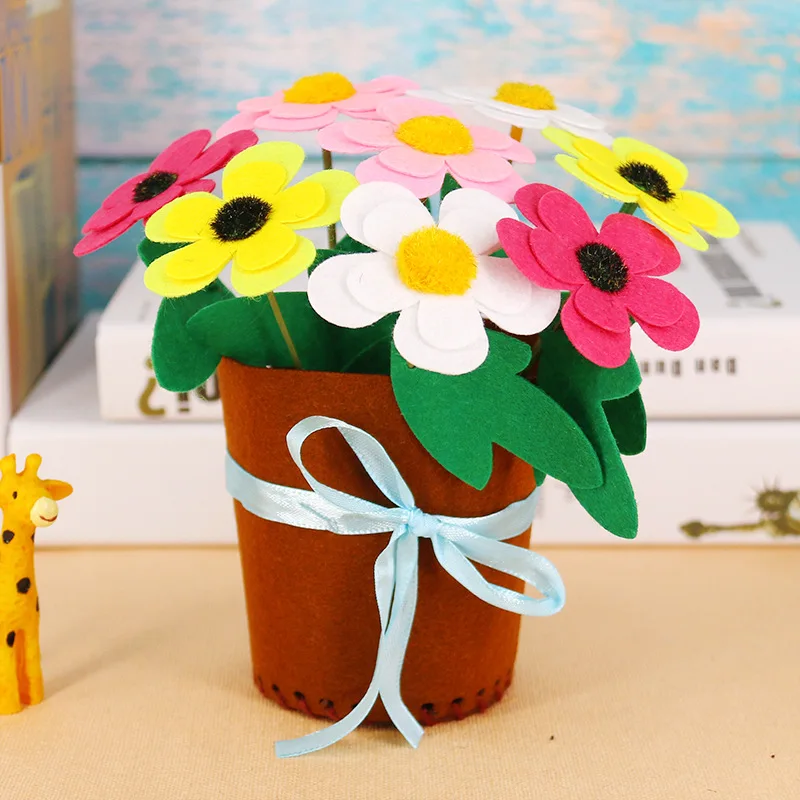 Trẻ Em DIY Hoa Chậu Trồng Đồ Chơi Thủ Công Cho Bé Mẫu Giáo Học Giáo Dục Đồ Chơi Montessori Giảng Đồ Chơi