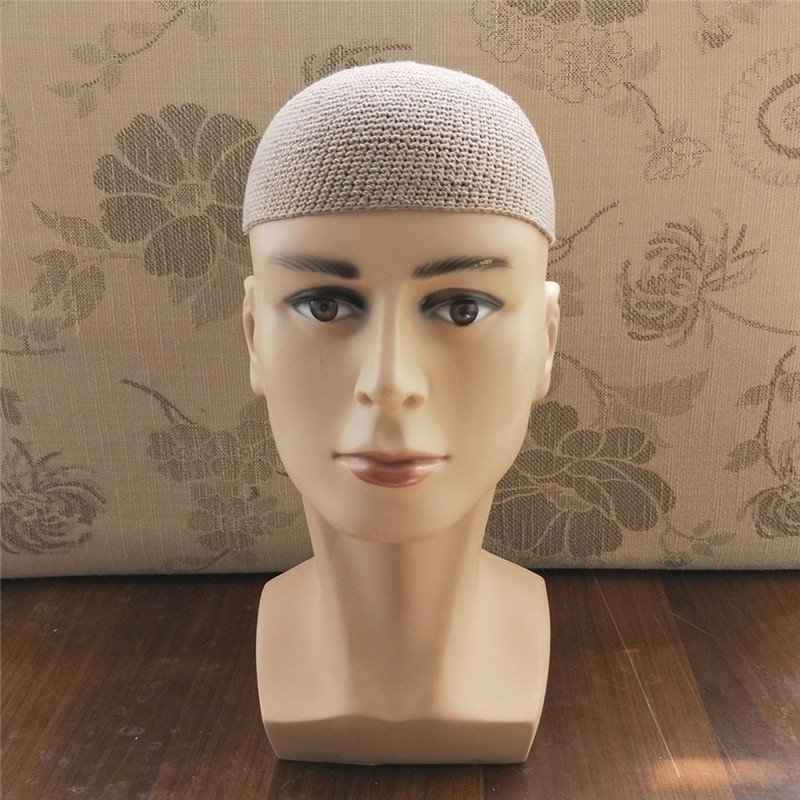 Gorro ビーニー帽子純粋な手編みトルコイスラム教徒男性女性イスラム Kufi Taqiya Takke Peci スカルキャップ祈りサウジアラビア
