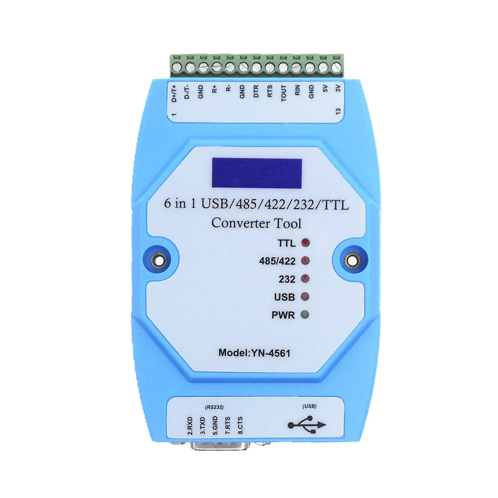 Zes-In-een Seriële Module CP2102 Usb/485/422/232/Ttl Wederzijdse Conversie Seriële com