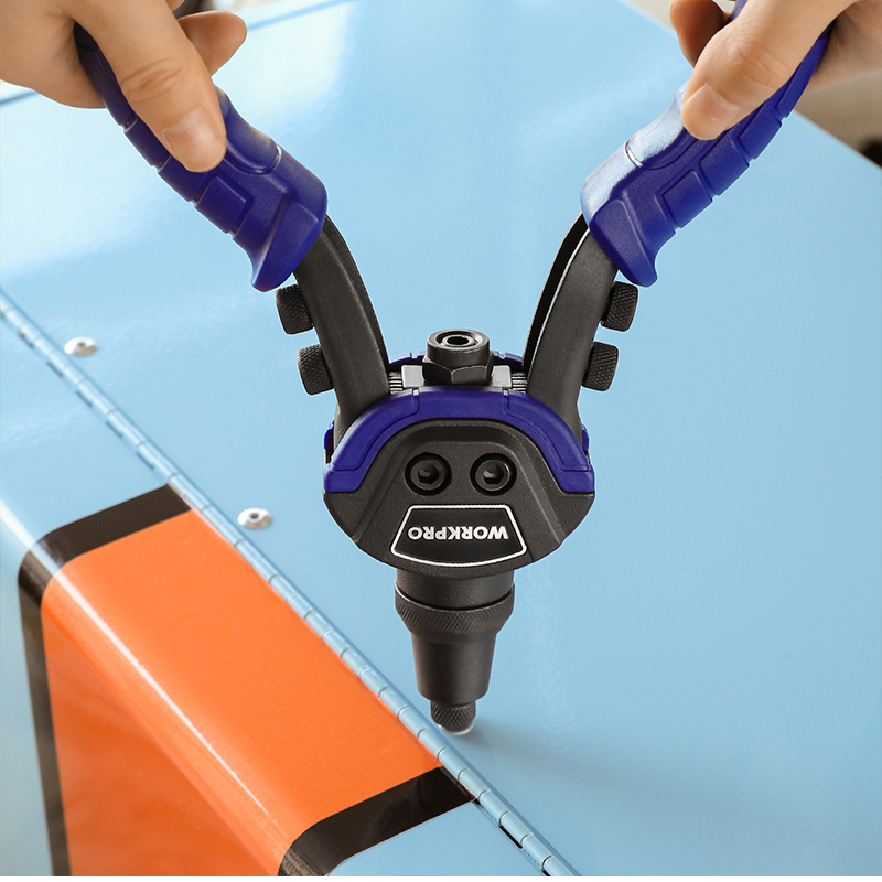 WORKPRO 10 "Riveter ปืน Rivet Nut ตาบอด Rivet ปืน DIY เล็บปืน