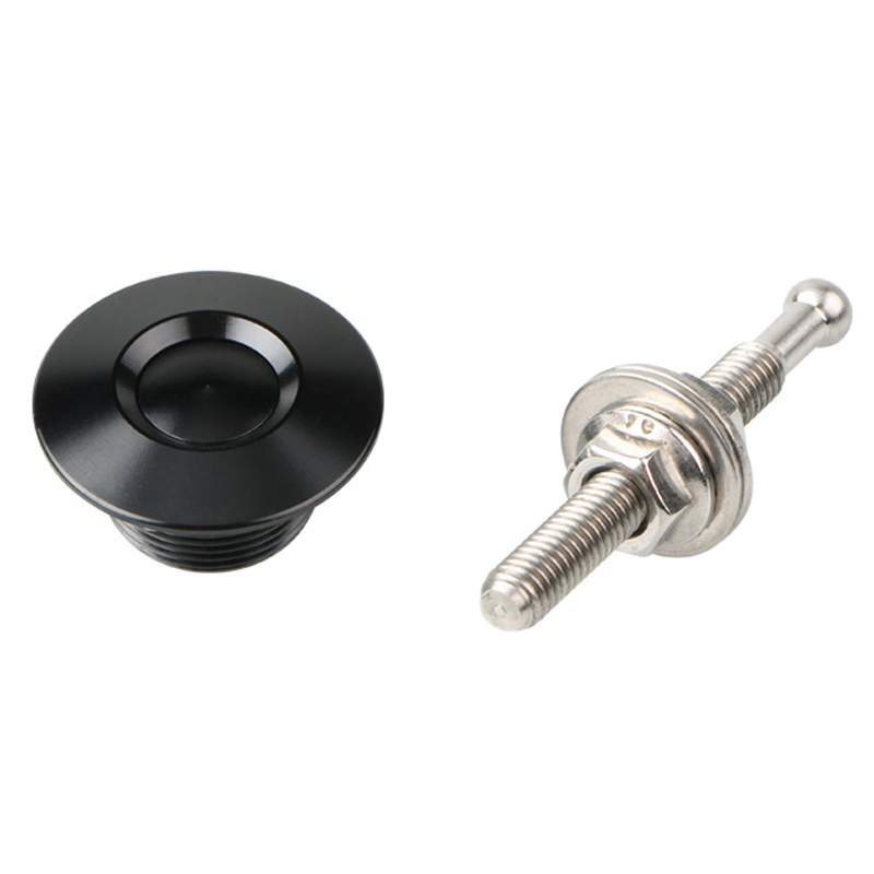 22 ミリメートル 1 個/4 個ユニバーサル車のプッシュボタンボンネットフードピンキットアルミクイックリリースラッチバンパーナンバープレートロッククリップ