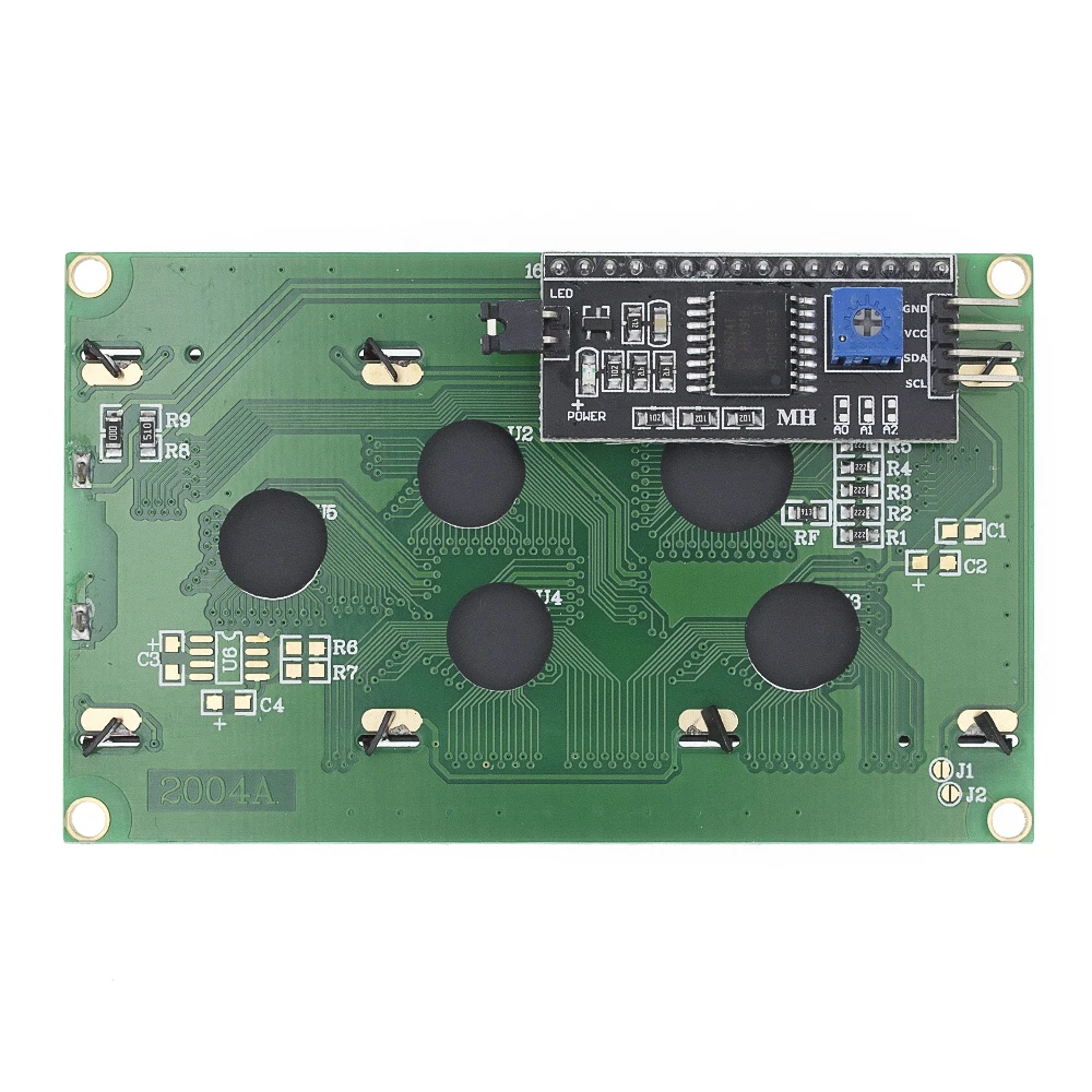 LCD2004+I2C LCD2004 20x4 2004A Módulo adaptador de interfaz serie LCD IIC de caracteres de pantalla azul y verde