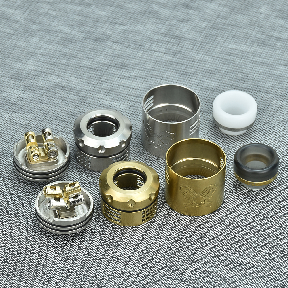 Dead Rabbit V3 RDA 24MM tanque de cigarrillo electrónico 316 SS flujo de aire ajustable vaporizador reconstruible atomizador de vape de bobina única/doble