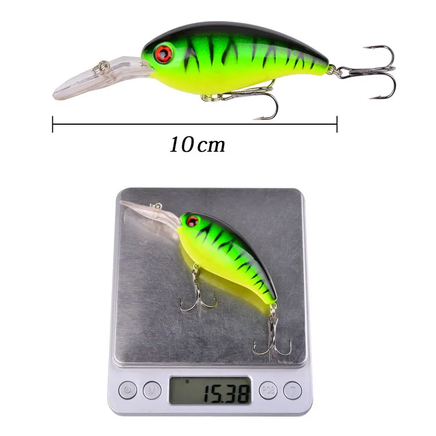 1 Chiếc Quay Mồi Dụ Cá Mồi Wobbler 14G 10Cm Minnow Cau Nhân Tạo Mồi Crankbait Leurre De Bass Pike trolling Pesca Giải Quyết