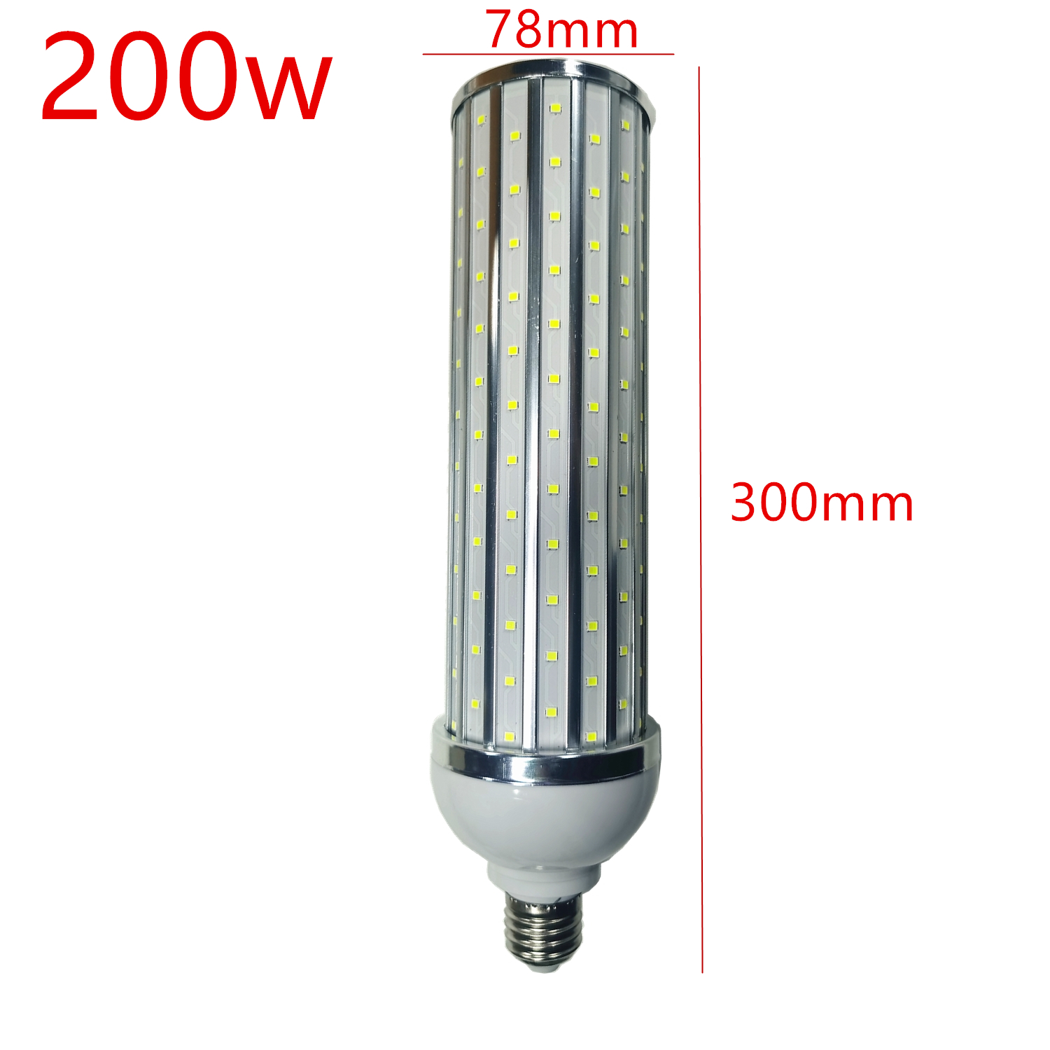 250ワット200ワット100ワット80ワット60ワット50ワット40ワット30ワット25ワットled電球アルミシェルランプ220v E26 E27 E39 E40トウモロコシライト街路灯クールウォームホワイト
