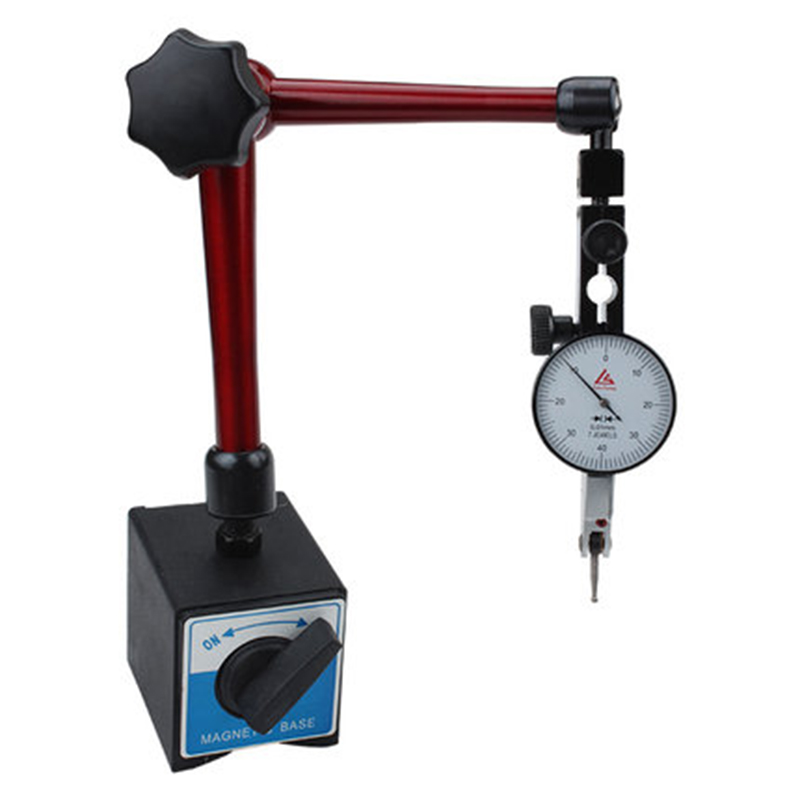 Indicador de Dial de 0-10mm, soporte magnético Universal, Base, comparador de prueba de Dial de 0,8mm para calibración de equipos