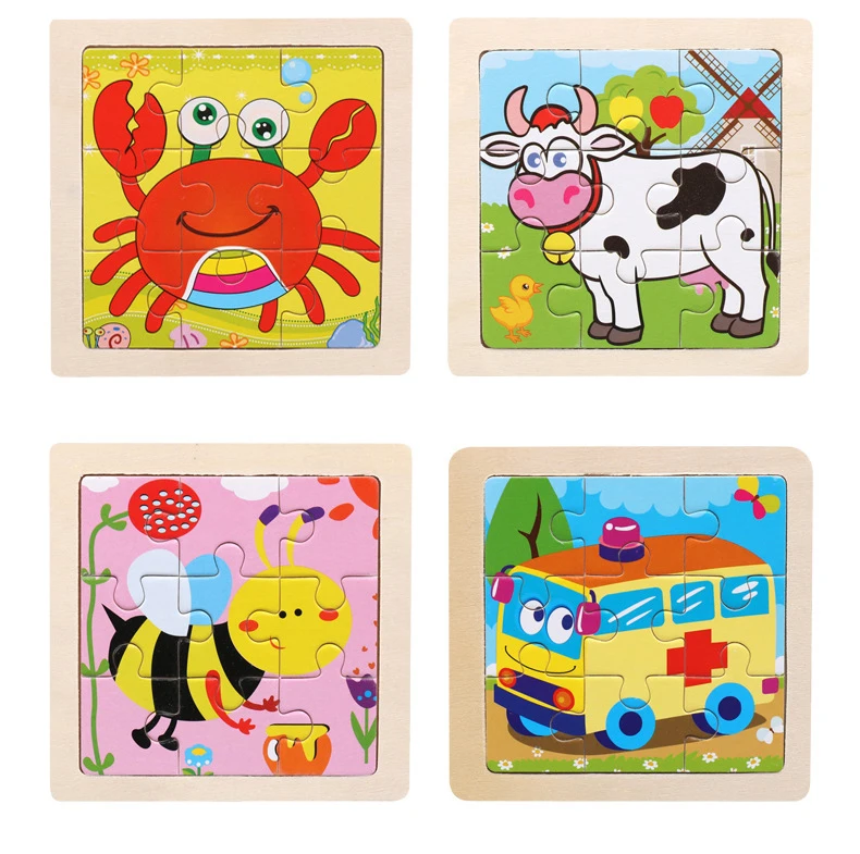 11*11Cm 3D Đồ Chơi Xếp Hình Bằng Gỗ Đồ Chơi Cho Bé Hoạt Hình Hình Giao Thông Tangram Ghép Đầu Học Tập Đồ Chơi Giáo Dục Cho trẻ Em