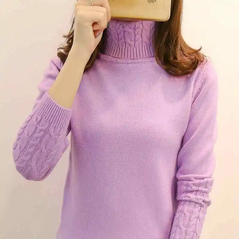 เสื้อกันหนาวผู้หญิงเสื้อคอเต่าPulloversฤดูใบไม้ร่วงฤดูหนาวเสื้อกันหนาวใหม่ 2023 แขนยาวหนาหญิงเสื้อกันหนาวสีกากี