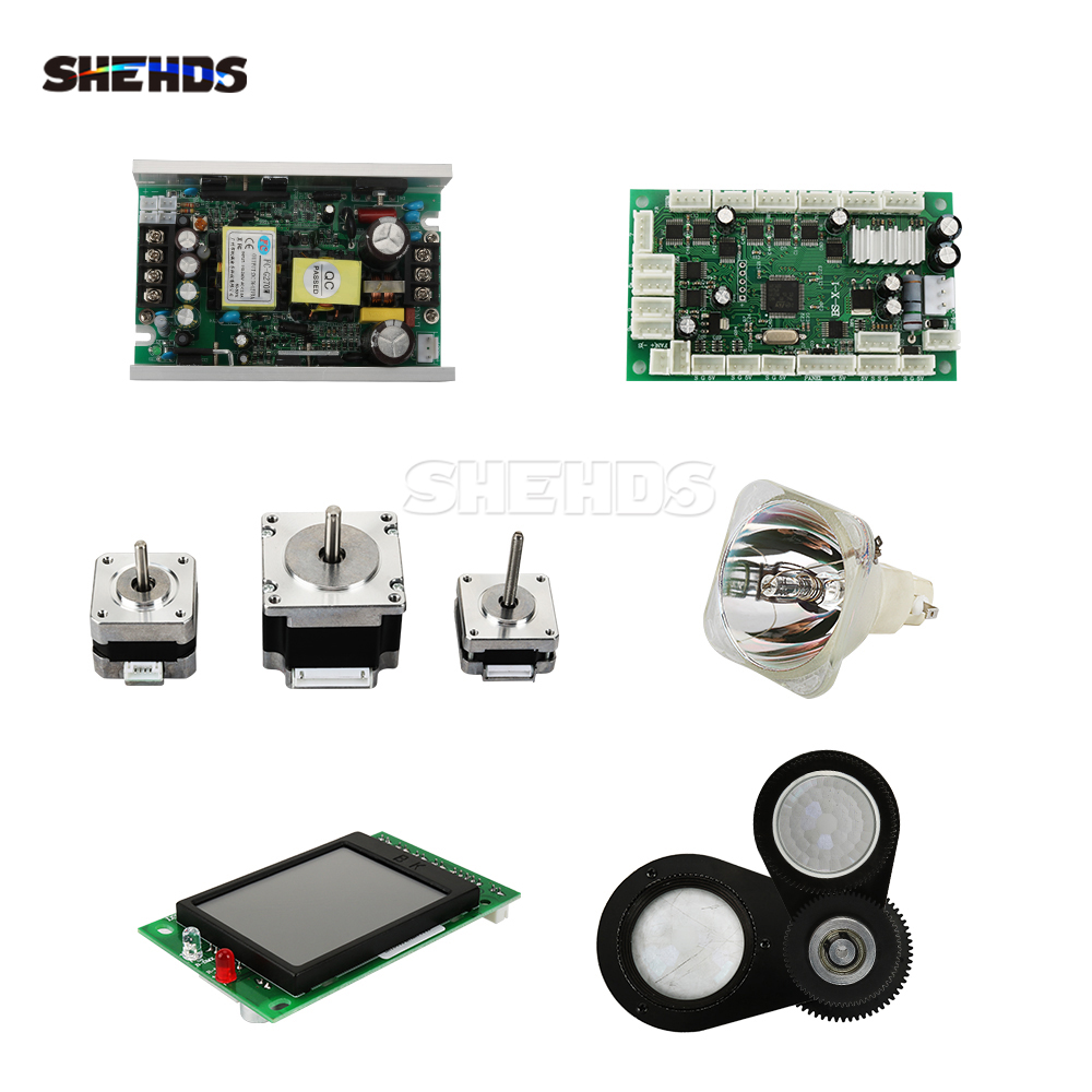 Shehds iluminação de cabeça móvel com feixe de 275w, com caixa de vôo, 16ch, 14 tipos de efeito colorido para dj, discoteca, bar, casamento