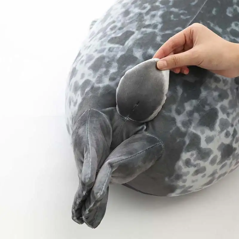 Angry Blob Seal หมอน Chubby 3D ความแปลกใหม่ Sea Lion ตุ๊กตา Plush ตุ๊กตาของเล่นเด็ก Sleeping โยนหมอนของขวัญเด็กหญิง
