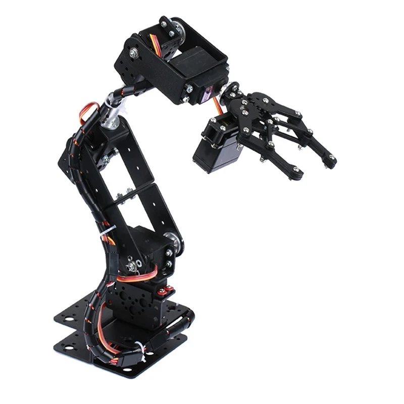 6 DOF Robot Chế Tác Kim Loại Hợp Kim Cơ Cánh Tay Kẹp Móng Vuốt Bộ MG996R Cho Arduino Robot Giáo Dục