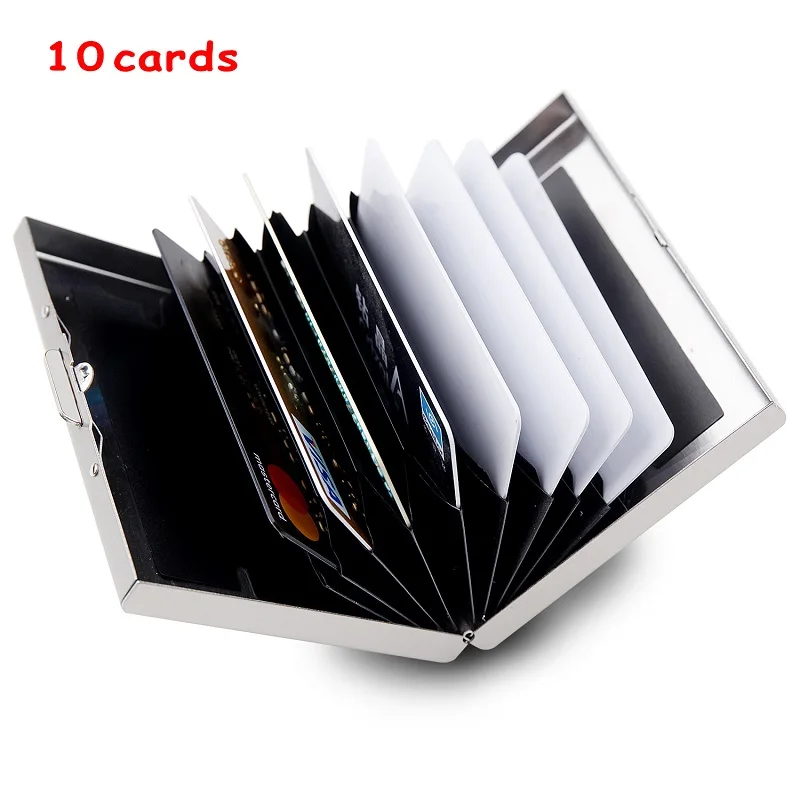 BH Uy Tín Đựng Thẻ Ví Nam Nữ Kinh Doanh Đa Năng Mỏng Nhẹ Thép Không Gỉ Để Thẻ 6 Thẻ 8 Thiệp 10 thẻ