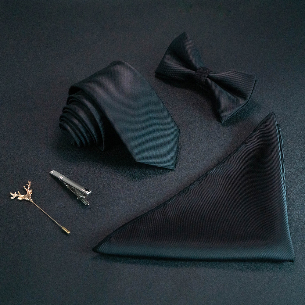 Мужской комплект из галстука и носового платка, 6 см