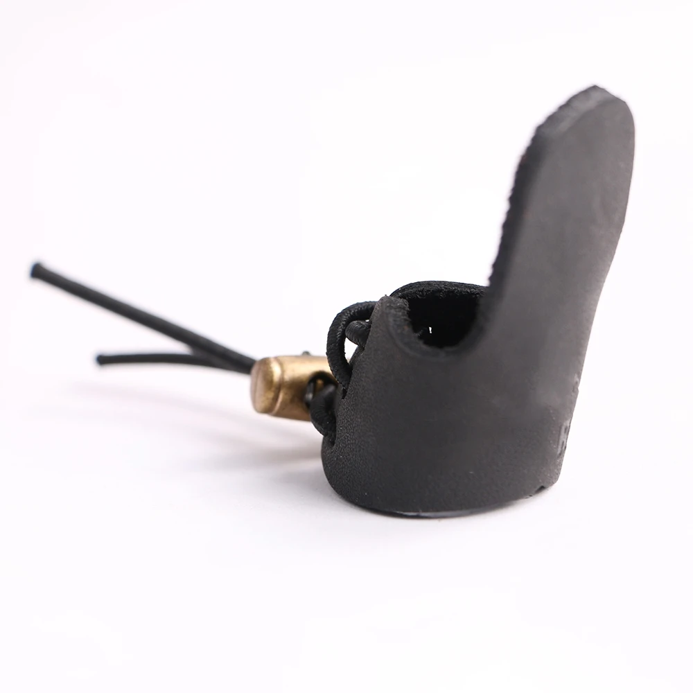 Finger Tip Protector Adjustable Hunting Imitation Cowhide Thumb Finger Guard Archery Pull Arrow Broadheads Shooting Glove