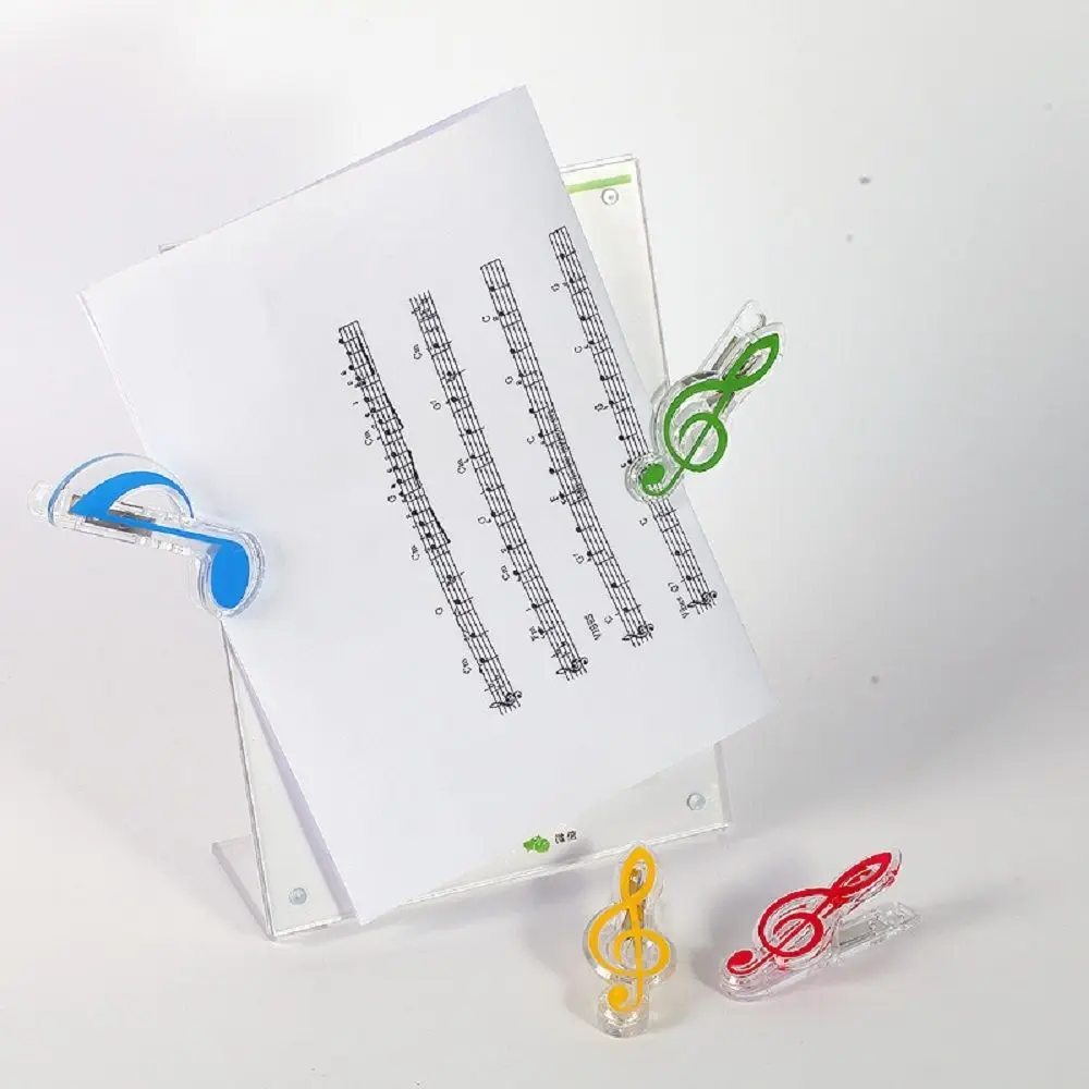 1 Chữ Cái Kẹp Giấy Dương Cầm Quyển Sách Âm Nhạc Tờ Giấy Nhựa Nốt Nhạc Xuân Giá Đỡ Thư Mục Trường Văn Phòng Liên Kết Tiếp Liệu