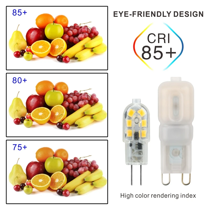 10PCS LED Bulb 3W 5W G4 G9 Light Bulb AC 220V DC 12V LED Lamp SMD2835 Spotlight Chandelier Lighting Replace 20w 30w Halogen Lamp
