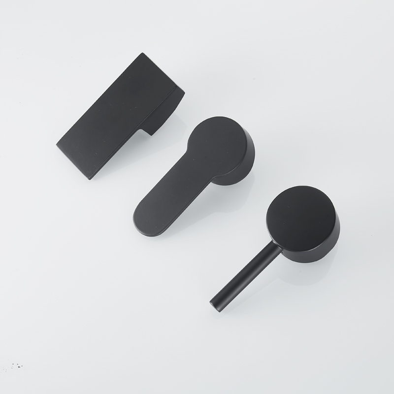 Kitchen Bathroom Hot Cold Faucet Switch Handle,35mm/40mm Black Gold Basin Mixer Tap Replacement Cover Shower Faucet Accessories