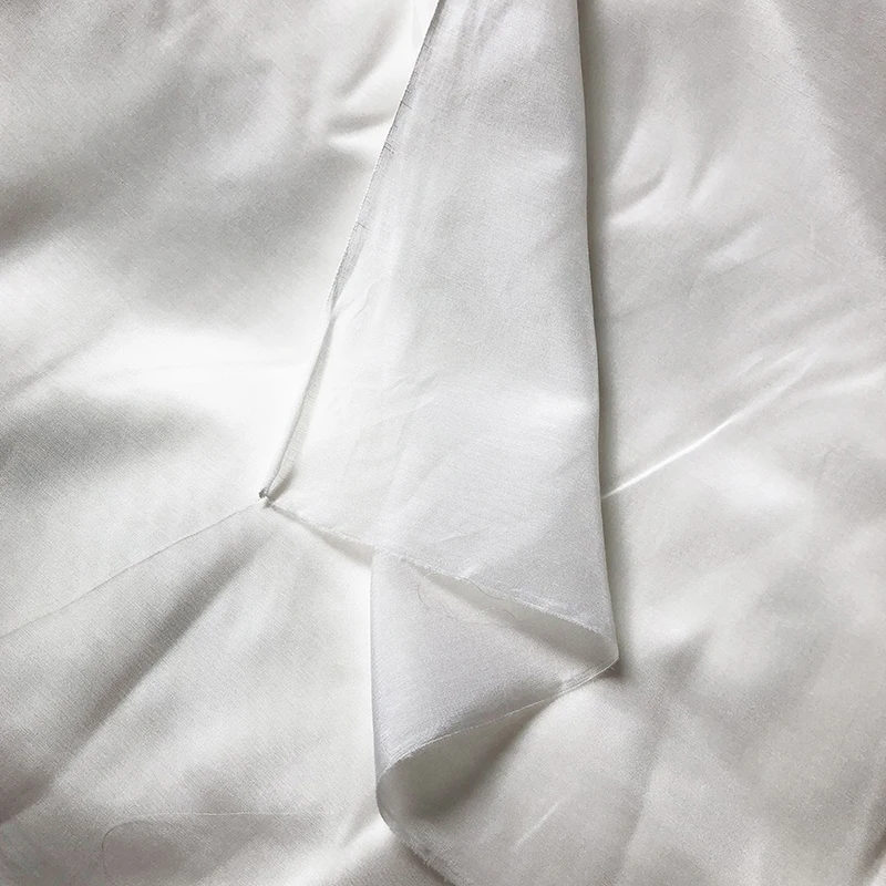 Bestilk Qualität Glatte Seide/Baumwolle Stoff Sommer Kleid Futter Bekleidungsmaterial DIY Kleidung Stoffe für Schal