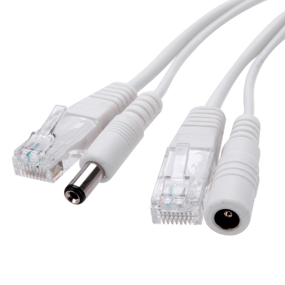 10 คู่/ล็อต Passive Power Over Ethernet อะแดปเตอร์ POE Cable Splitter RJ45 หัวฉีดแหล่งจ่ายไฟโมดูล 12-48 v สําหรับ IP Camea