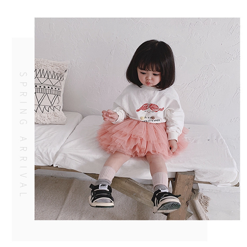 Модная пушистая юбка-пачка для маленьких девочек, сетчатая юбка-пачка для балета и танцев принцессы, детская юбка-пачка, милая Одежда для девочек