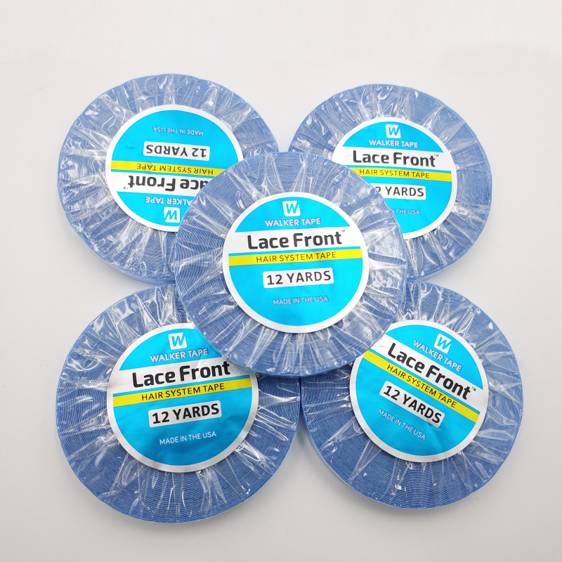 1 ロール 12 ヤード両面接着剤ブルーレースフロントサポート WalkerTape テープ髪/スキン横糸髪/レースかつら/かつら