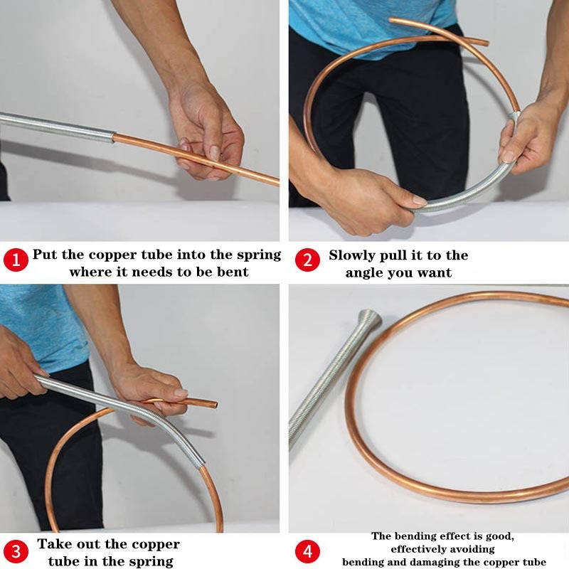 5Pcs/Set Air Condition Copper Pipe Bender Pipe Bending Tool Outside Style Aluminum Pipeline Spring Tube Bender