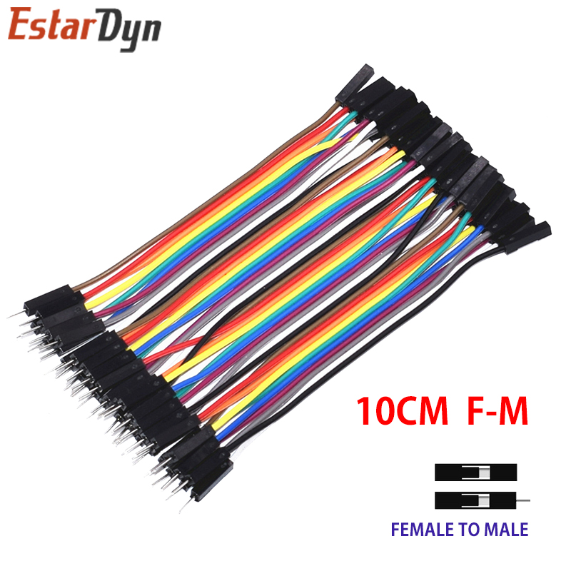 Línea Dupont 10cm/20CM/30CM macho a macho + hembra a macho + Cable de puente hembra a hembra Cable Dupont para arduino KIT de bricolaje