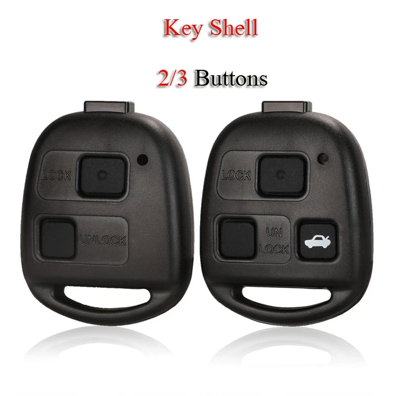 Jingyuqin carcasa de llave de coche inteligente remota para Lexus RX300 ES300 LS400 GX460 para Toyota Corolla Camry RAV4 2/3 botones funda Fob