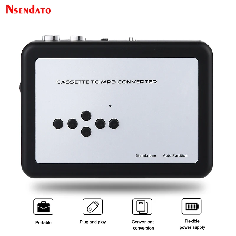 Ezcap 231 USB Cassete Tape Leitor de Áudio de Música para MP3 Conversor Fitas Leitor de Cassetes Gravador Economize Arquivo de MP3 para USB Flash/USB