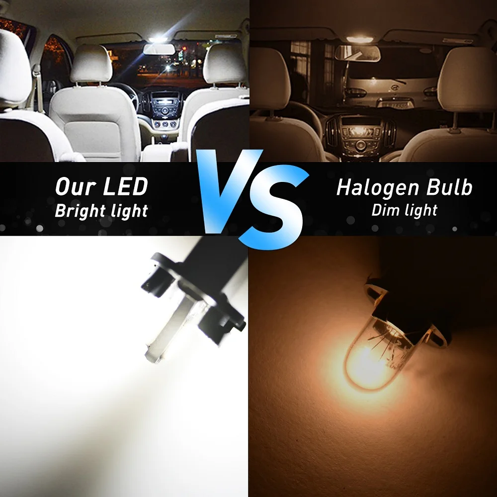 AUXITO 10 Chiếc Xe Hơi Ô Tô Trang Trí Nội Thất T10 168 2825 194 Bóng Đèn LED 6000K W5W LED Đèn Tự Động 12V Dành Cho Xe Toyota Corolla 150 Camry 40 CHR