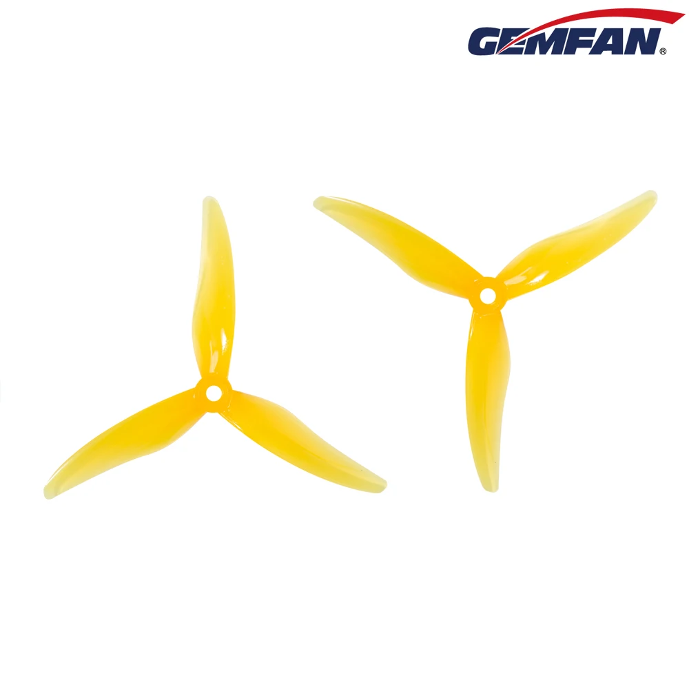 2 ペア Gemfan ハリケーン 51477 5.1X4.77X3 3 ブレード PC プロペラ RC FPV レーシングフリースタイル 5 インチドローン交換 DIY パーツ