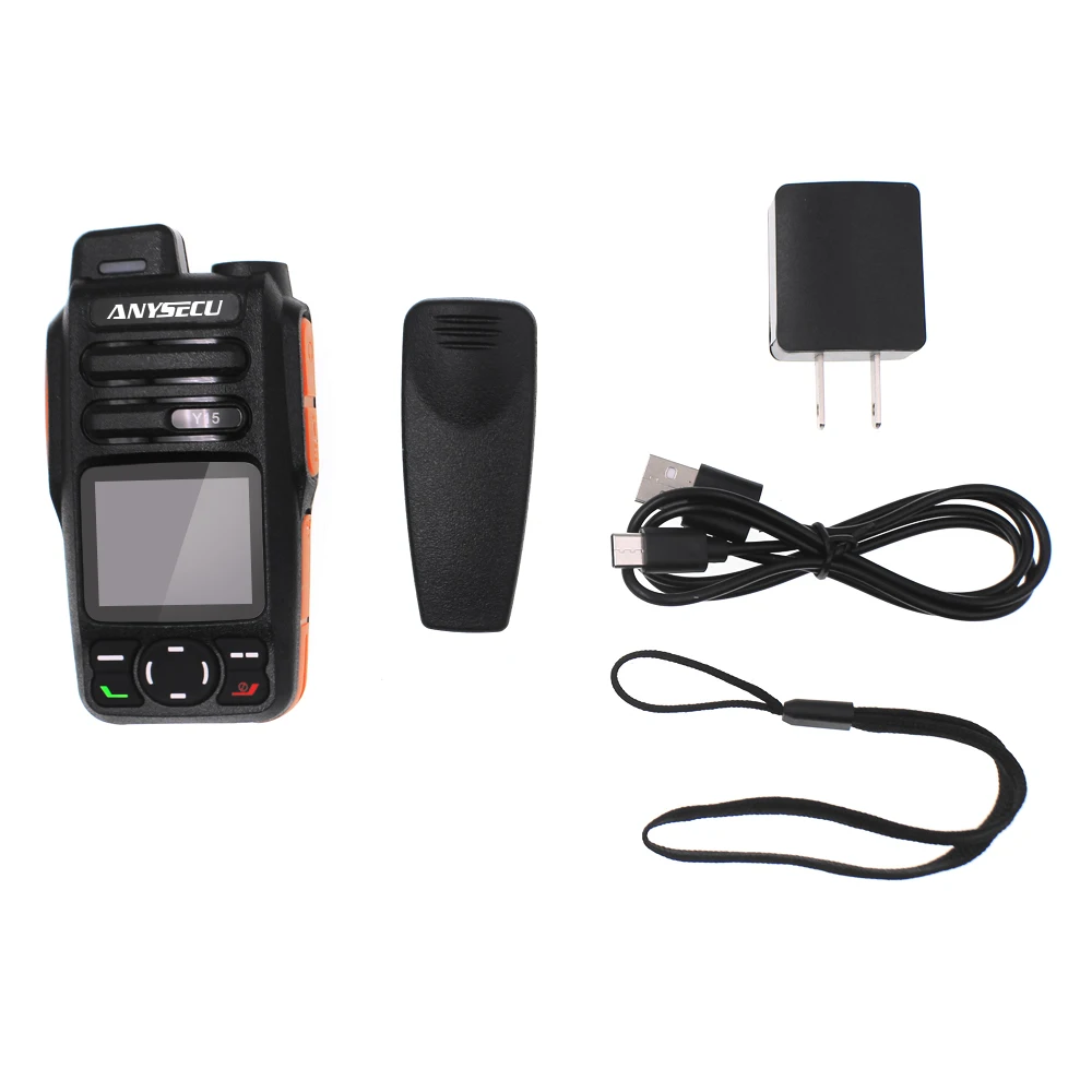 ANYSECU Y15 Android 5.1 Radio di rete 4G LTE/WCDMA/GSM POC Walkie Talkie compatibile con Zello o Real-ptt
