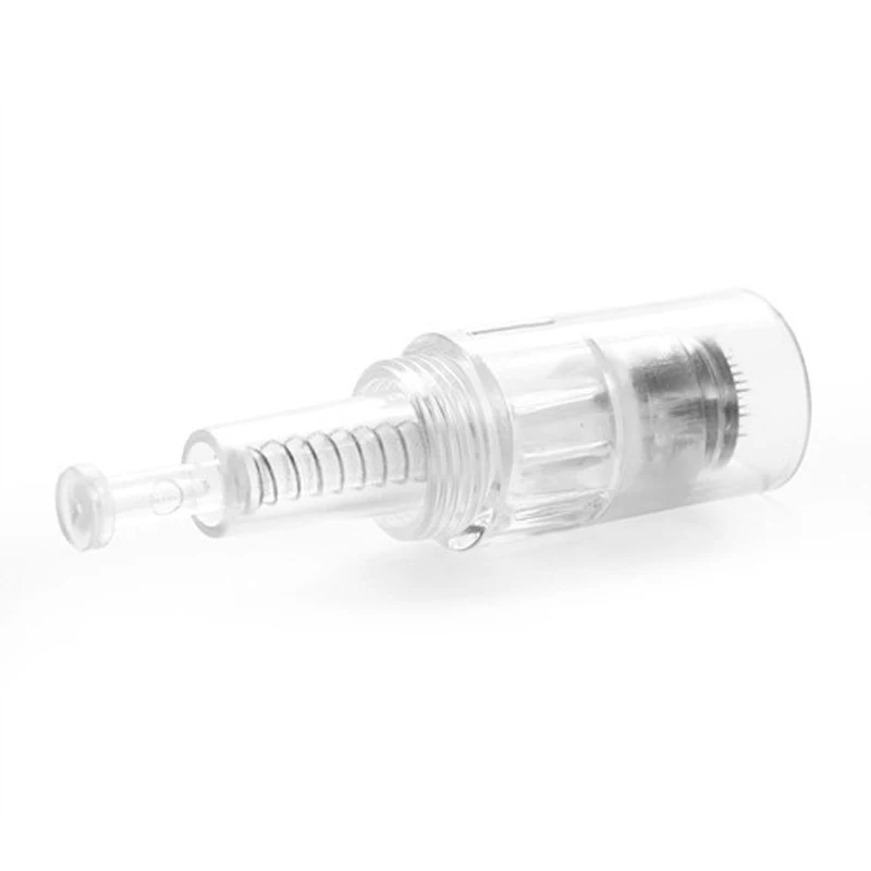 10 Chiếc Vít Microneedling Nano Kim Hộp Mực Kim Bí Quyết Điện Tự Động Microneedle Derma Tem Bút Thường Trực Trang Điểm