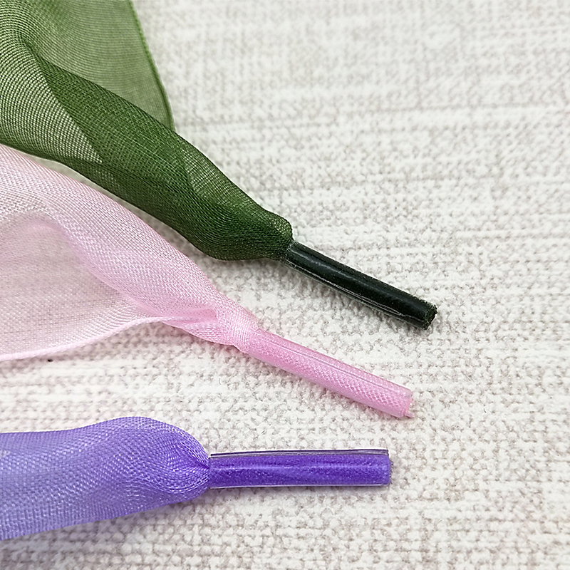 4Cm Mở Rộng Trong Suốt Voan Sợi Dây Giày Phẳng Lụa Nơ Lớn Rộng Dây Xu Hướng Làm Đẹp Trắng Giày Dây Trang Sức Giọt