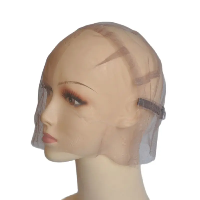 Gorro de peluca de encaje suizo completo para hacer pelucas Garantía de la mejor calidad con correa ajustable