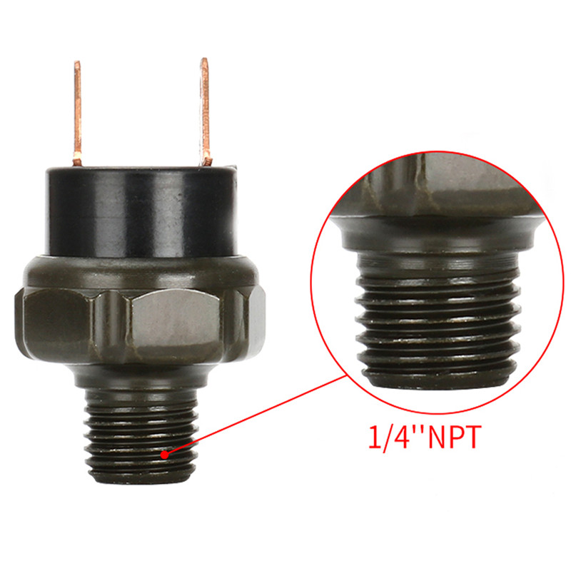 90-120PSI 120-150PSI 150-180PSI новый переключатель давления воздуха, резьба крепления бака 1/4 дюйма NPT 12 В/24 В для запасной части воздушных рожков шлейфа