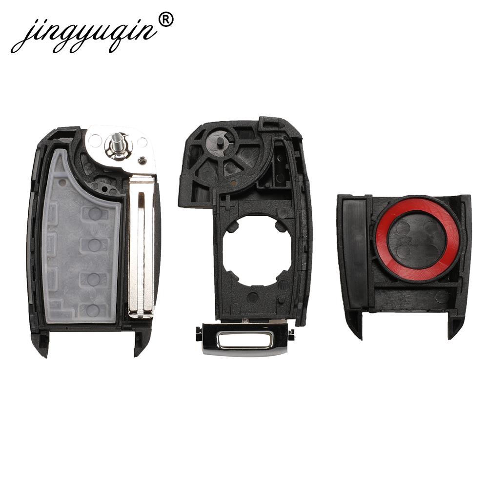 Jingyuqin 3/4BT フリップリモート車のキーシェル起亜カレンス Ceed リオ Sportage オプティマソレントセラートソウルフォルテセルトス Fob ハウジング