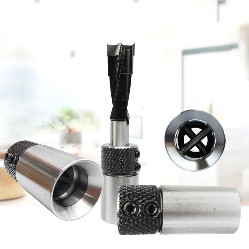 Broca de aleación de carburo de tungsteno para carpintería, broca con orificio pasante, broca enrutadora CNC resistente, diámetro de 5-10mm, 1 ud.