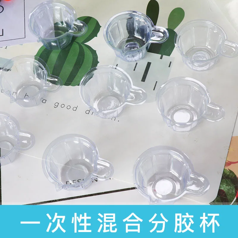 Bộ 100 40ML DIY Pha Lê Epoxy Đựng Cốc Trộn Cốc Dùng Một Lần Pha Cốc Nhựa Epoxy Bảng Cup