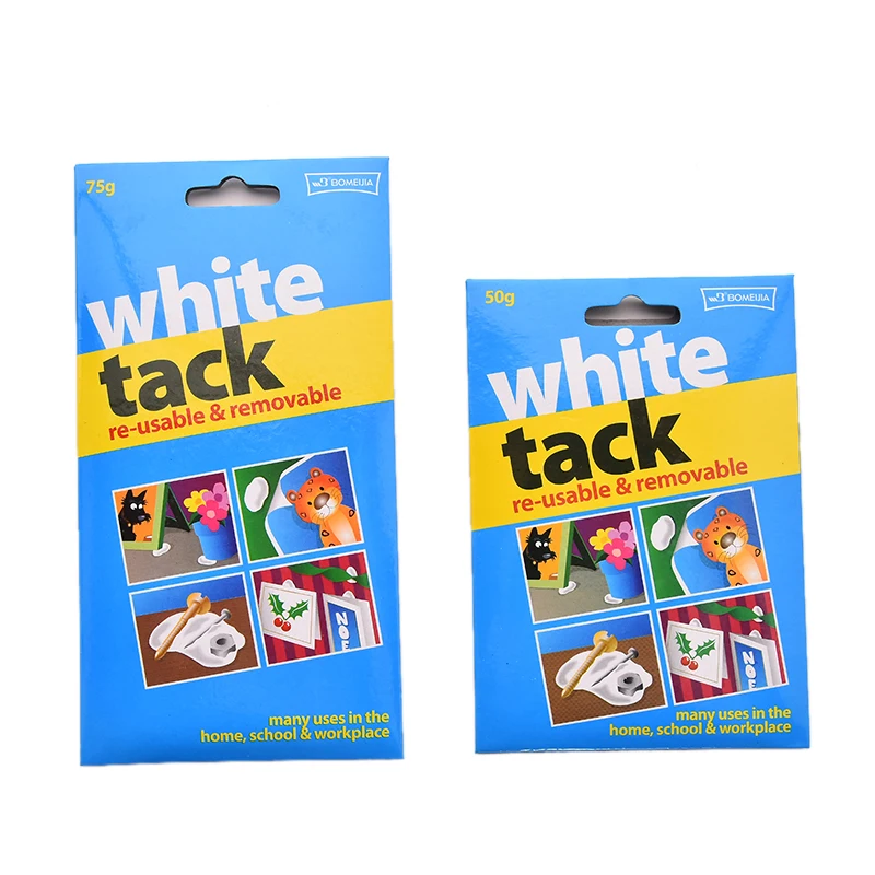 White Tack Adhesive Clay Reusable Adhesive Removable Adhesive Tab Multipurpose Wall Safe Sticky Tack for Art Hanging Supplies