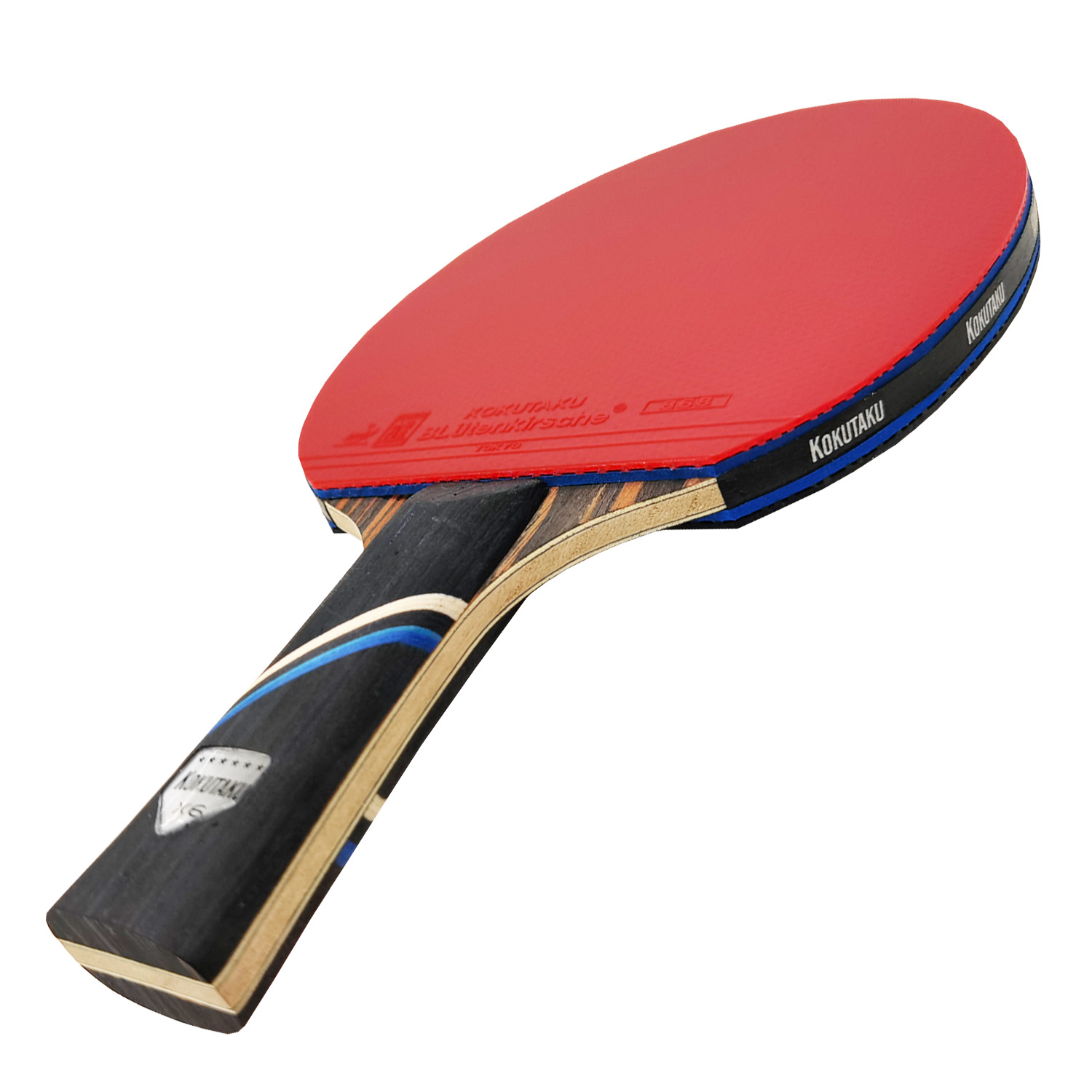 KOKUTAKU ITTF professionnel 4/5/6 étoiles raquette de ping-pong en carbone raquette de tennis de table bat paddle ensemble boutons en caoutchouc avec sac
