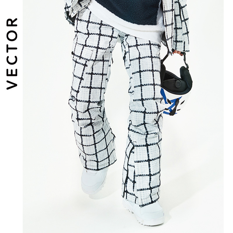 Vector marca inverno calças de esqui das mulheres ao ar livre de alta qualidade à prova vento à prova dwindproof água quente calças neve inverno esqui snowboard