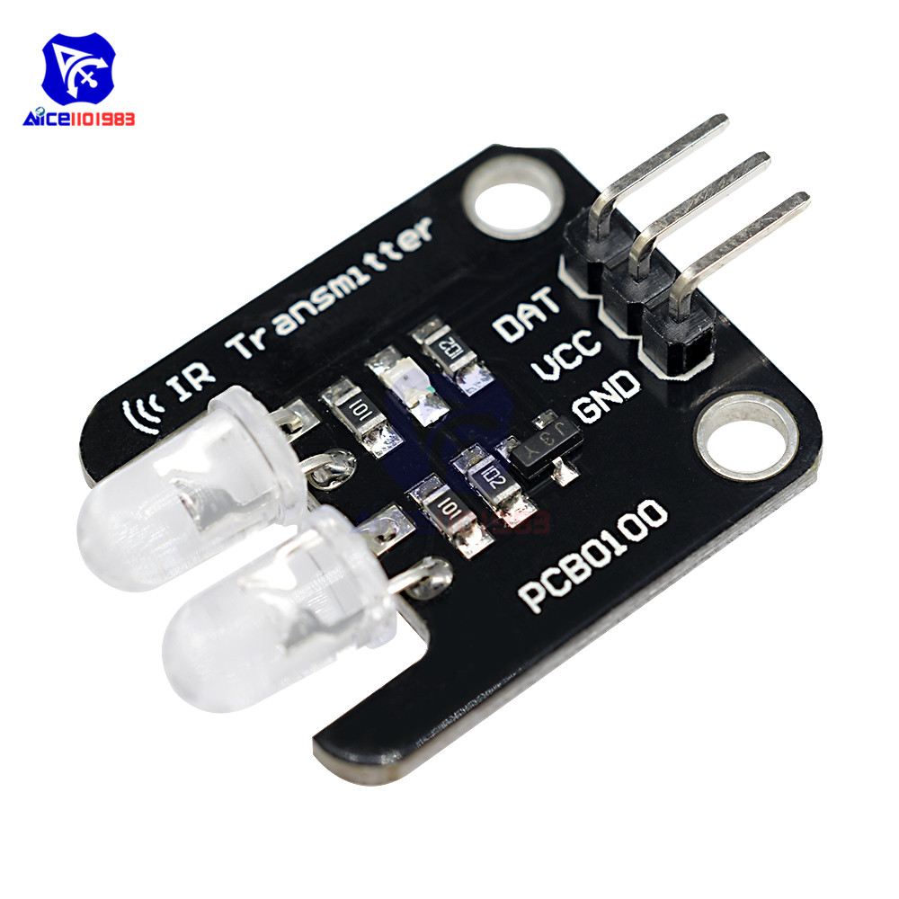 Diymore PCB0100 2-канальный модуль инфракрасного передатчика ИК-передатчик для электронных строительных блоков Arduino