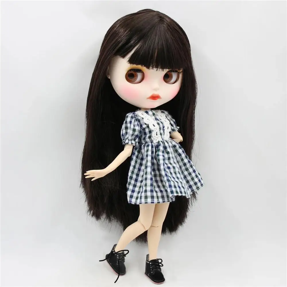 ICY DBS Blyth ตุ๊กตา 1/6 bjd Joint Body สั้นผมสีน้ําตาล Matte Face 30 ซม.ของเล่นสาวของขวัญอะนิเมะ