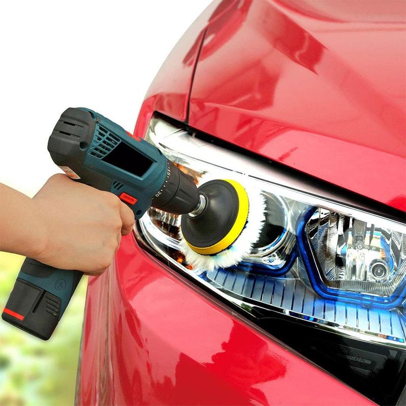 Almofada universal para polimento de carro, 3/4 polegadas, para m10/m14, máquina de lã macia, polidor de cera, discos de polimento de corpo de carro, acessórios de limpeza